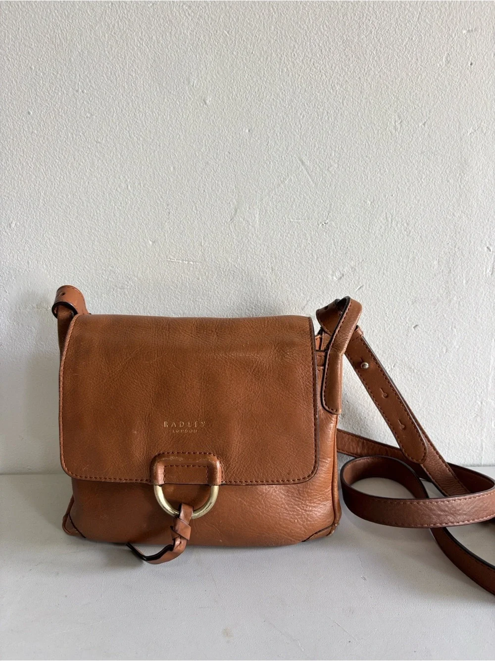 Radley London Lambeth Mews Tan Leather Crossbody Bag